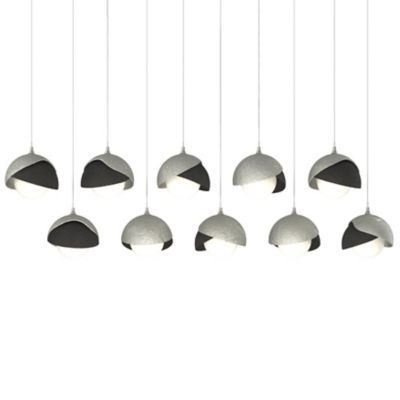 Brooklyn 10-Light Double Shade Rectangular Multi-Light Pendant