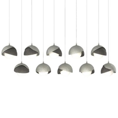 Brooklyn 10-Light Double Shade Rectangular Multi-Light Pendant