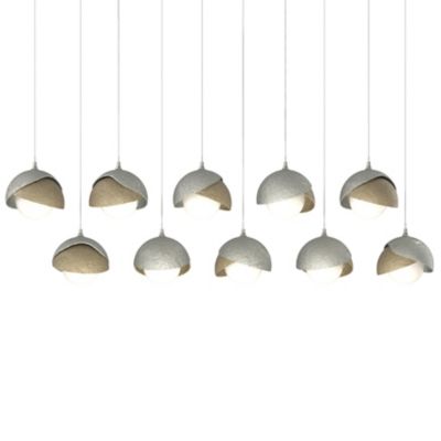 Brooklyn 10-Light Double Shade Rectangular Multi-Light Pendant
