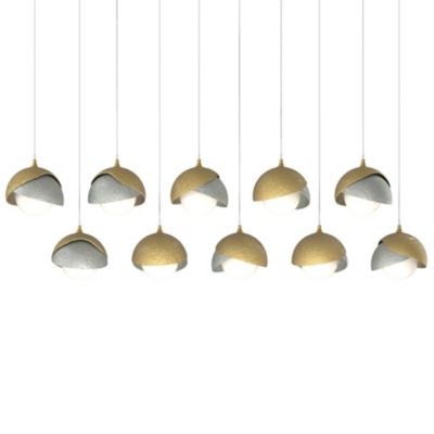 Brooklyn 10-Light Double Shade Rectangular Multi-Light Pendant