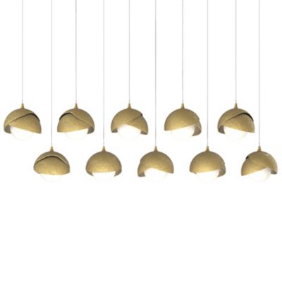 Brooklyn 10-Light Double Shade Rectangular Multi-Light Pendant