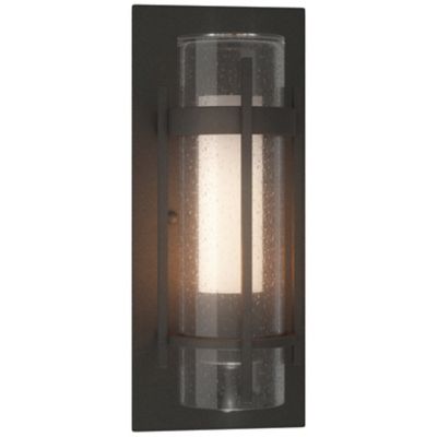 Banded Seeded Glass Wall Sconce (Iron/Small)-OPEN BOX RETURN
