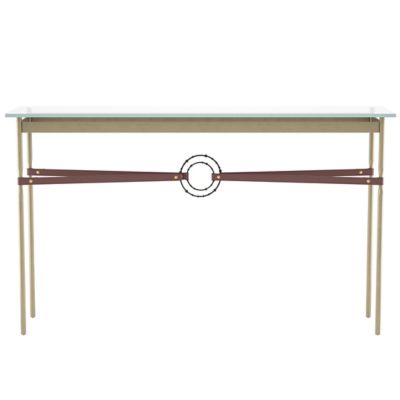 Equus Glass Top Console Table