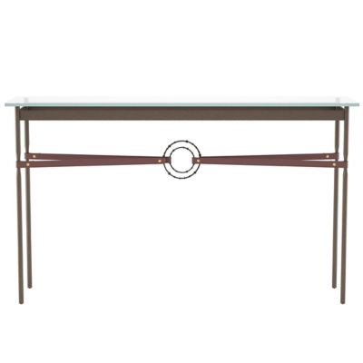 Equus Glass Top Console Table