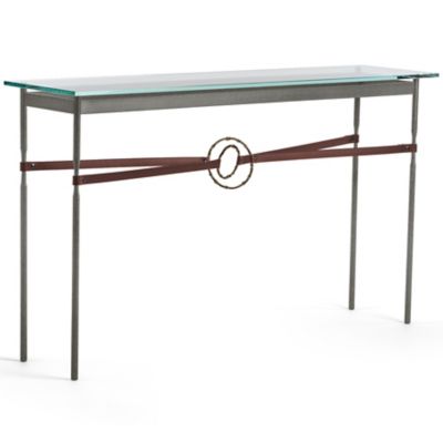 Equus Glass Top Console Table