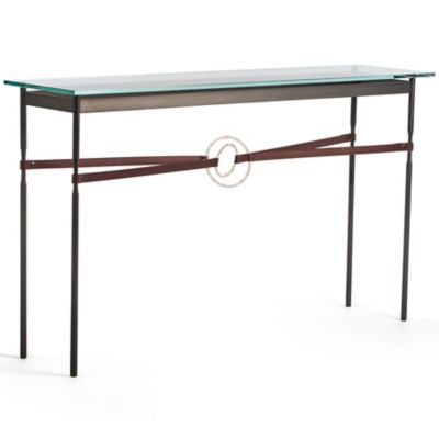 Equus Glass Top Console Table