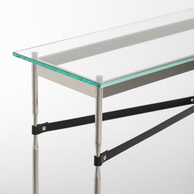 Equus Glass Top Console Table