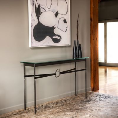 Equus Glass Top Console Table