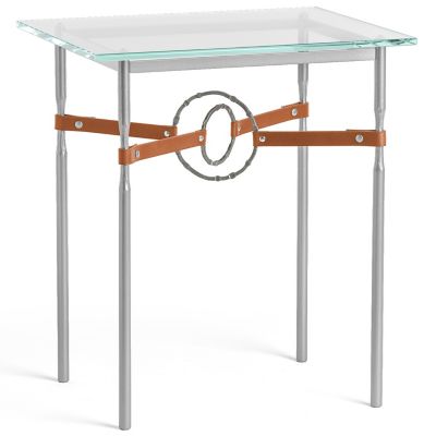 Equus Glass Top Side Table