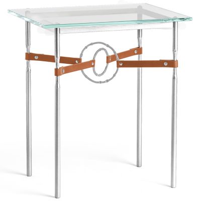 Equus Glass Top Side Table