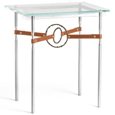 Equus Glass Top Side Table