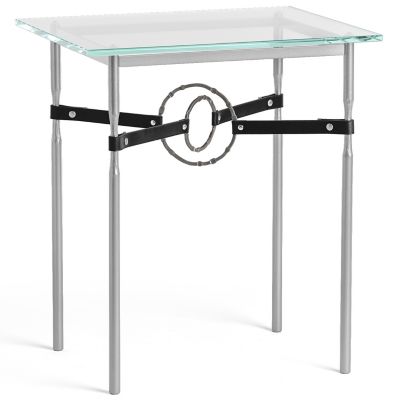 Equus Glass Top Side Table