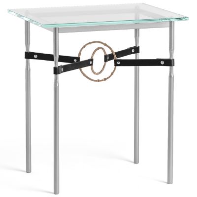Equus Glass Top Side Table