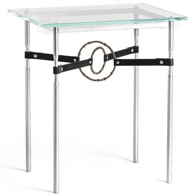 Equus Glass Top Side Table