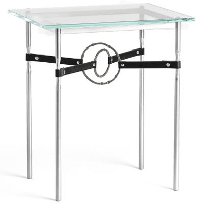 Equus Glass Top Side Table