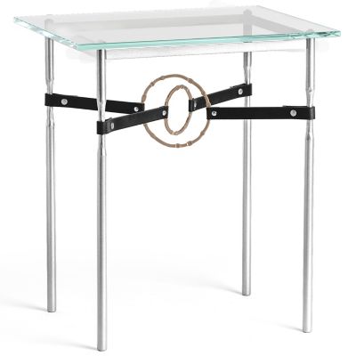 Equus Glass Top Side Table