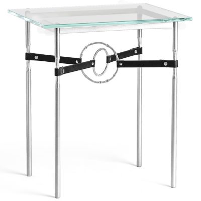 Equus Glass Top Side Table