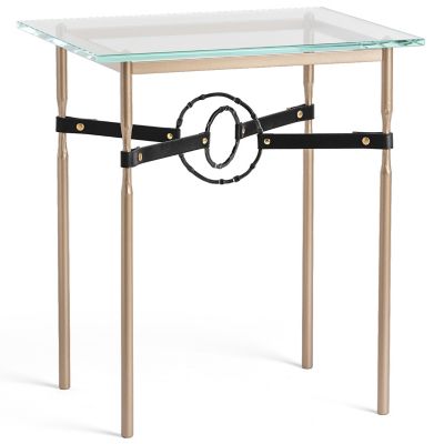 Equus Glass Top Side Table