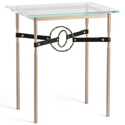Equus Glass Top Side Table