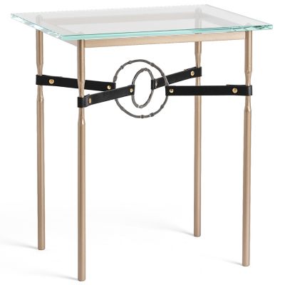 Equus Glass Top Side Table