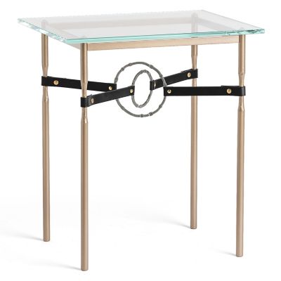 Equus Glass Top Side Table