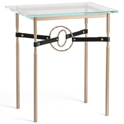 Equus Glass Top Side Table