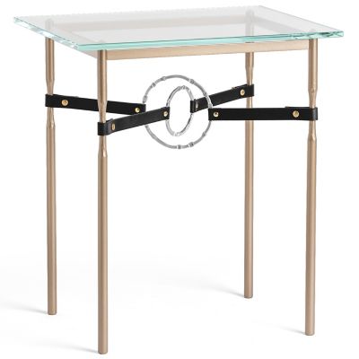Equus Glass Top Side Table