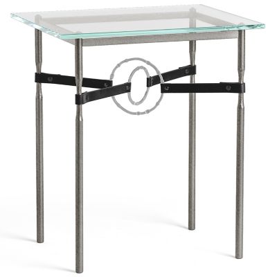 Equus Glass Top Side Table