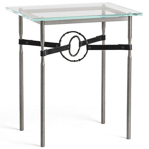 Equus Glass Top Side Table