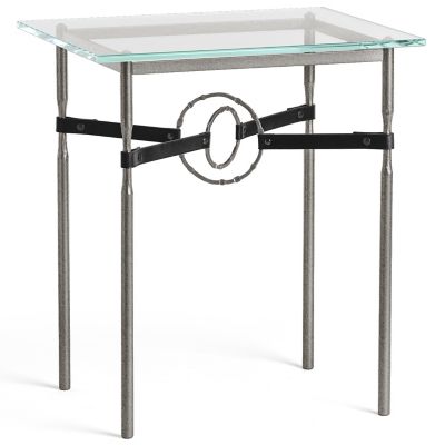 Equus Glass Top Side Table