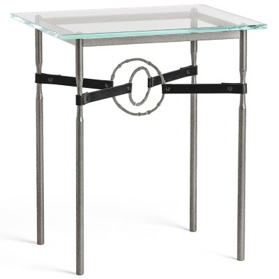 Equus Glass Top Side Table