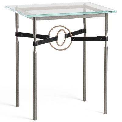 Equus Glass Top Side Table
