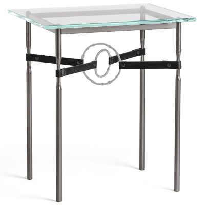 Equus Glass Top Side Table