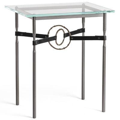 Equus Glass Top Side Table