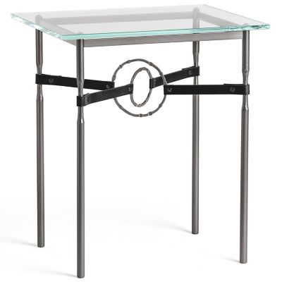 Equus Glass Top Side Table