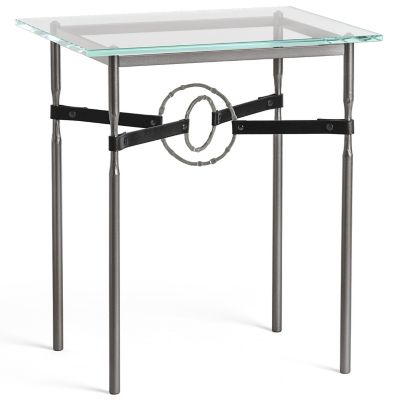 Equus Glass Top Side Table
