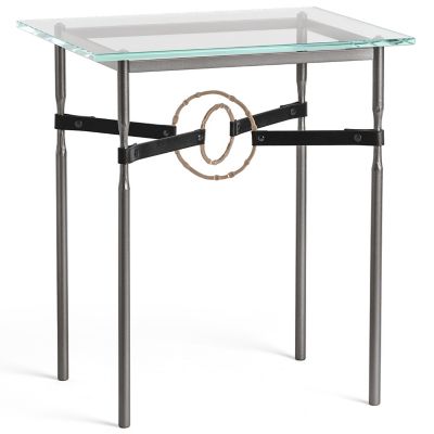 Equus Glass Top Side Table