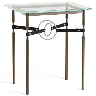 Equus Glass Top Side Table