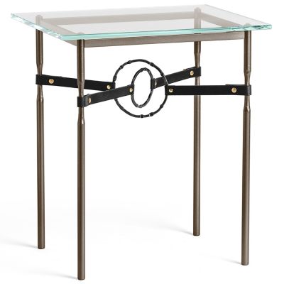 Equus Glass Top Side Table
