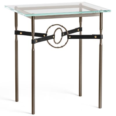 Equus Glass Top Side Table