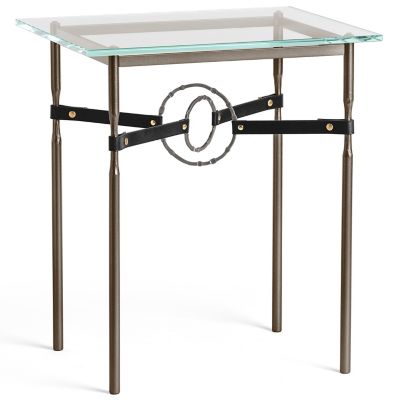 Equus Glass Top Side Table
