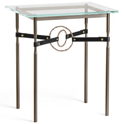Equus Glass Top Side Table