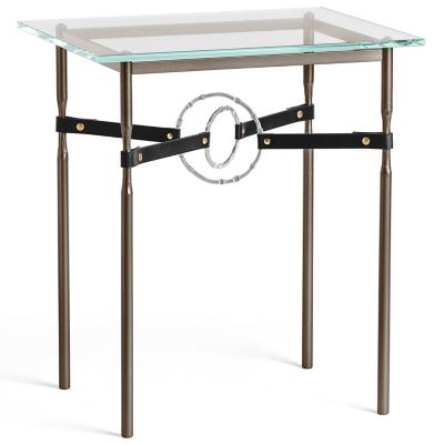 Equus Glass Top Side Table