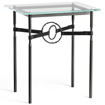 Equus Glass Top Side Table