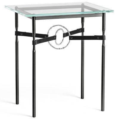 Equus Glass Top Side Table