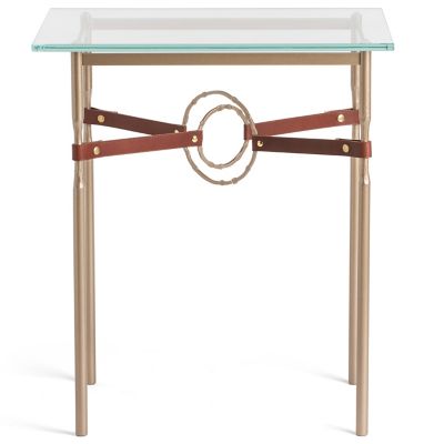 Equus Glass Top Side Table