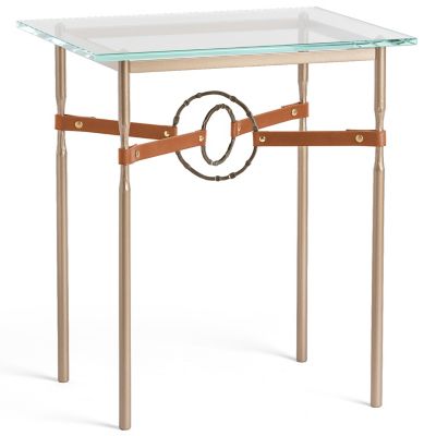 Equus Glass Top Side Table