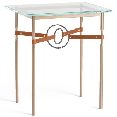 Equus Glass Top Side Table