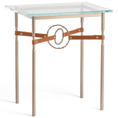 Equus Glass Top Side Table