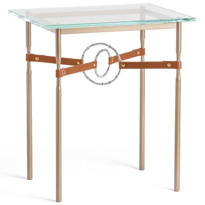 Equus Glass Top Side Table
